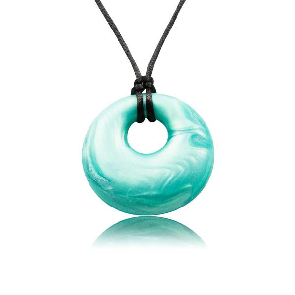 Yummy Gummy Pendant - Pearl Aqua