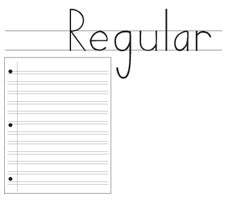 Regular Double Line Notebook Paper (500 Sheets)
