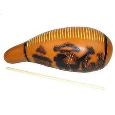 Carved Gourd Guiro - Fair Trade