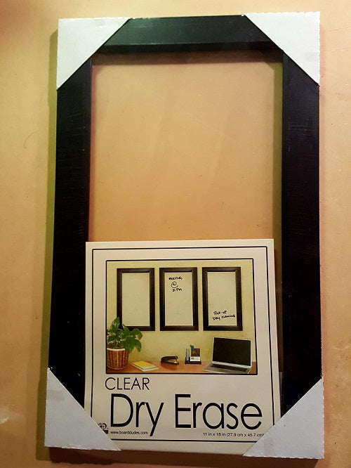 Clear Dry Erase Board