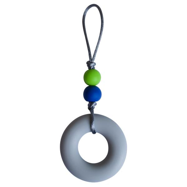Chewy Zipper Pull - Donut Grey (X- Strong Chew)