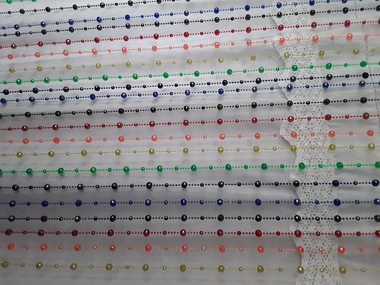 Plastic Bead Curtain (Rainbow)