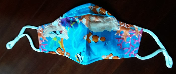 Kids Cotton Face Mask - Under the Sea Collection