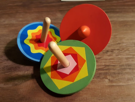 Large Wooden Spinning Top (OUT OF STOCK)