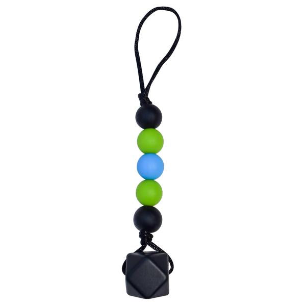 Chewy Zipper Pull - Black/Green/Blue