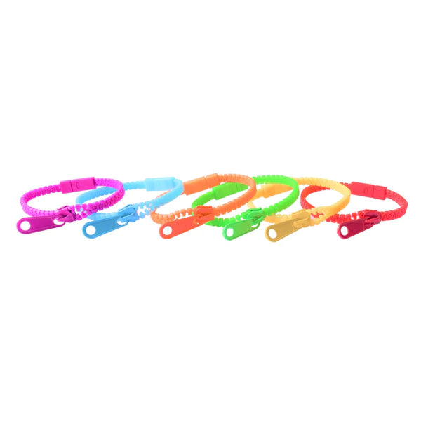 Rainbow Zipper Fidget Bracelets