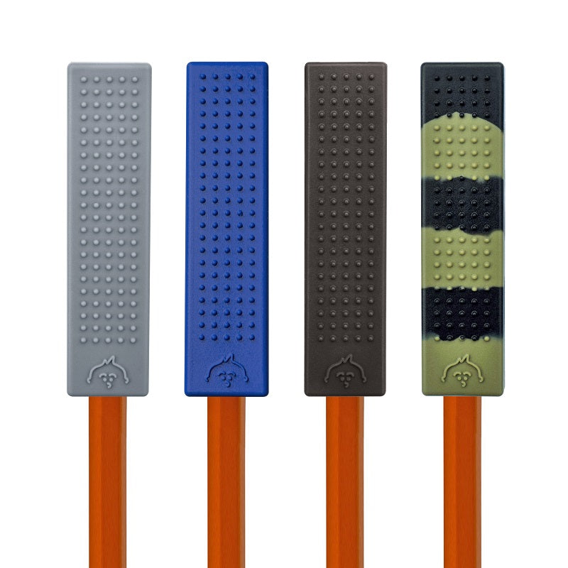 Chew Blockz Pencil Toppers (Set of 4) Darks
