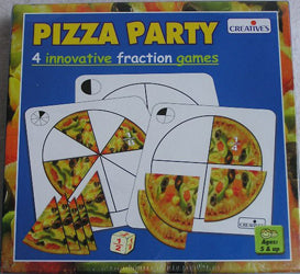 Pizza Party Fractions Math Game