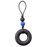 Zipper Pull - Donut Black