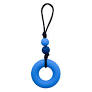 Zipper Pull - Donut Chew (Blue)