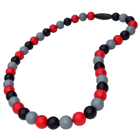 Kids Chew Necklace (Black/Red/Grey)