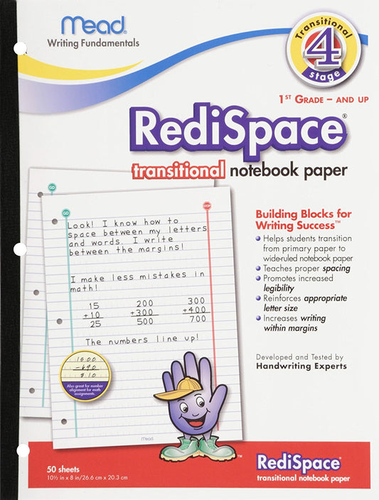 RediSpace Transitional Notebook Paper