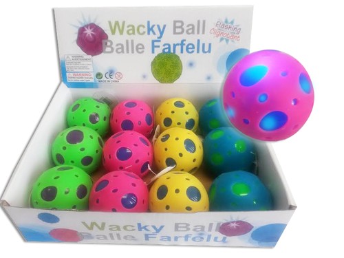 Light up Ball - Wacky Ball - Two Tone Spotted